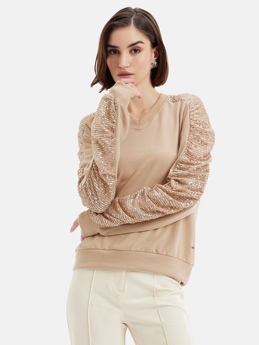 KAZO Full Sleeve Solid Women Sweatshirt Buy KAZO Full Sleeve