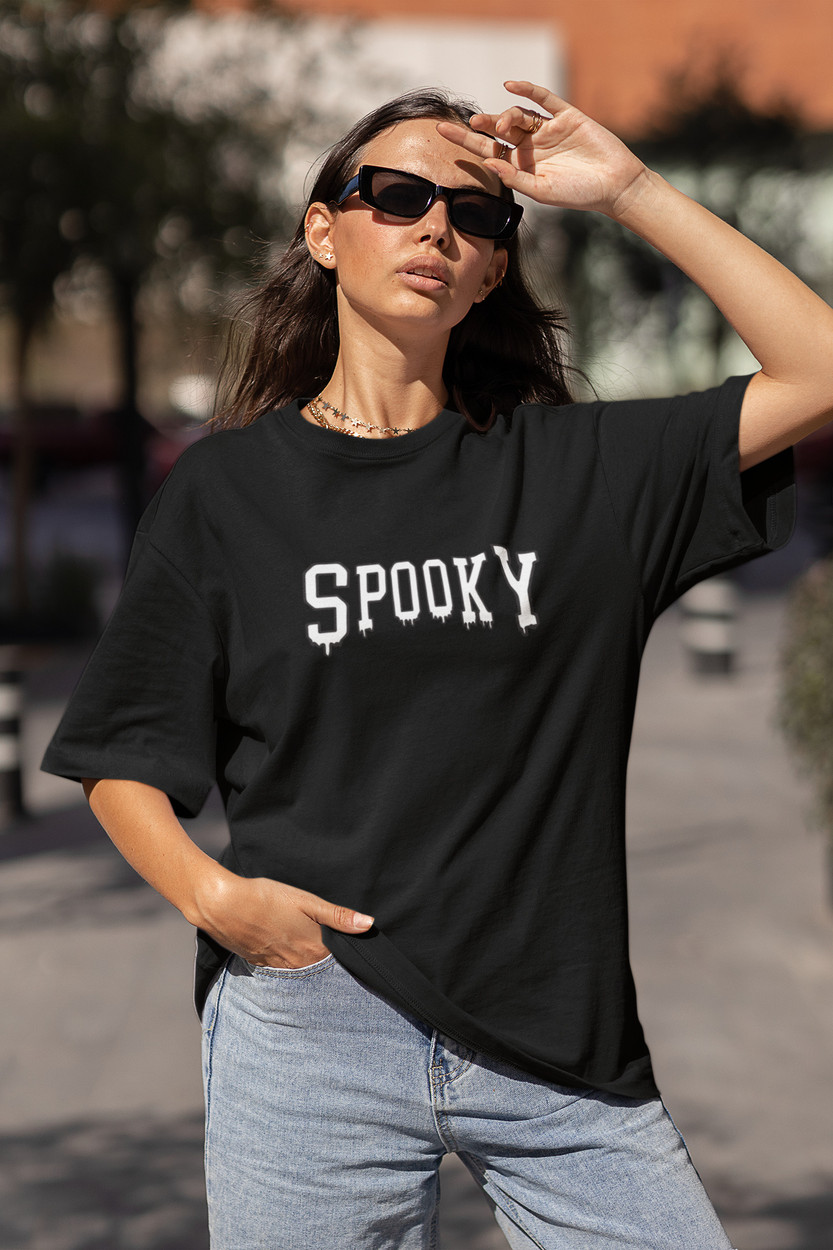 Calm Down Typography Women Round Neck Black T Shirt Buy Calm