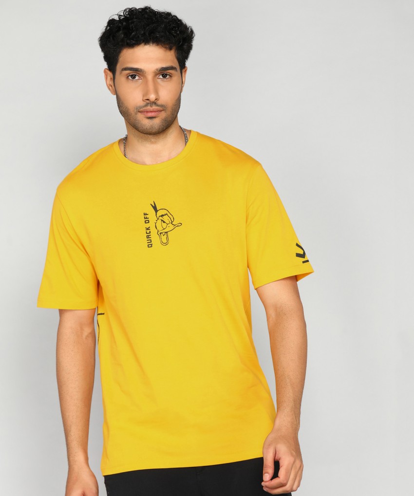 wrogn yellow t shirt