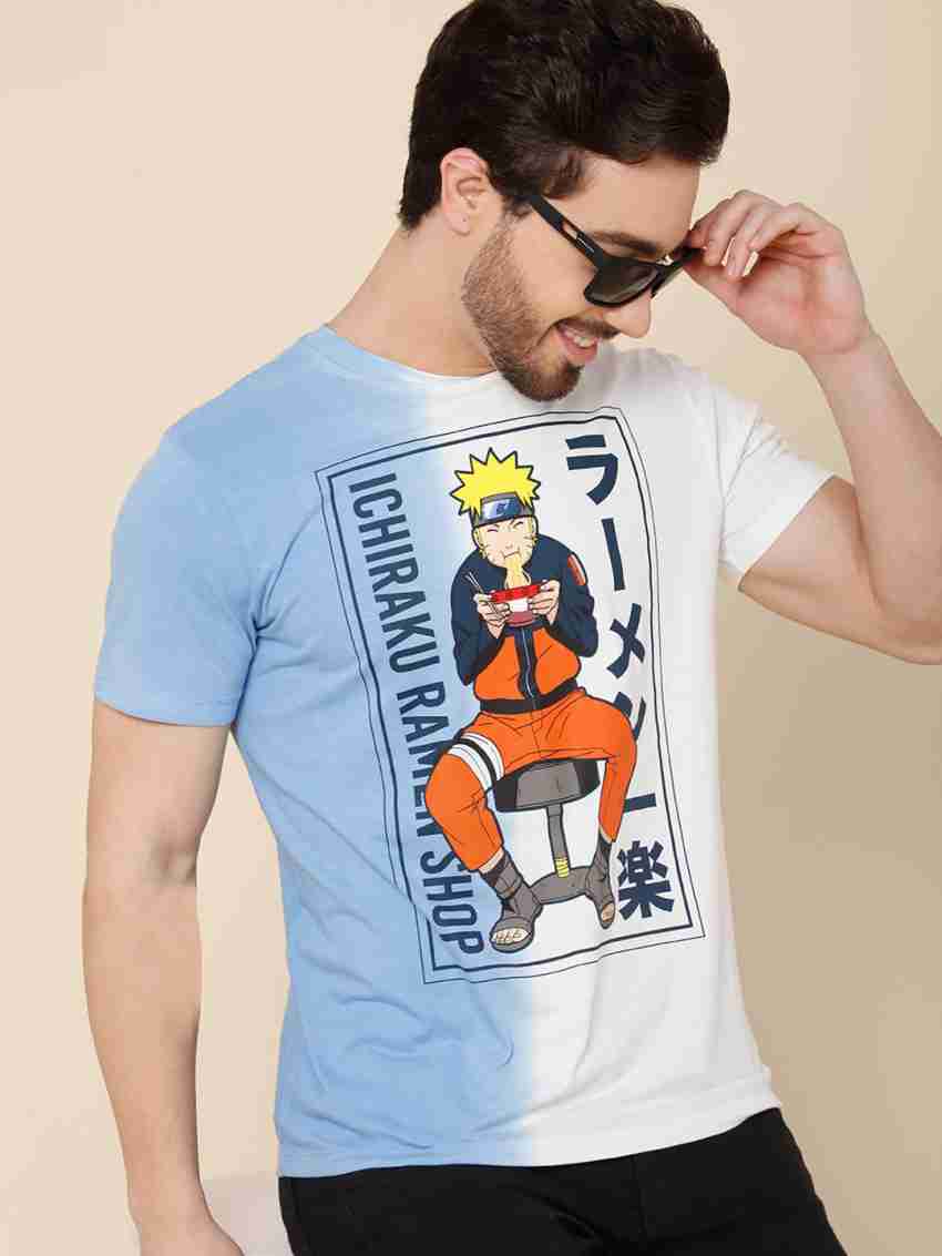 By Free Authority Printed Men Round Neck White, Blue T-Shirt - Buy Naruto By Free Authority Men Round Neck White, Blue Online at Best Prices in India | Flipkart.com
