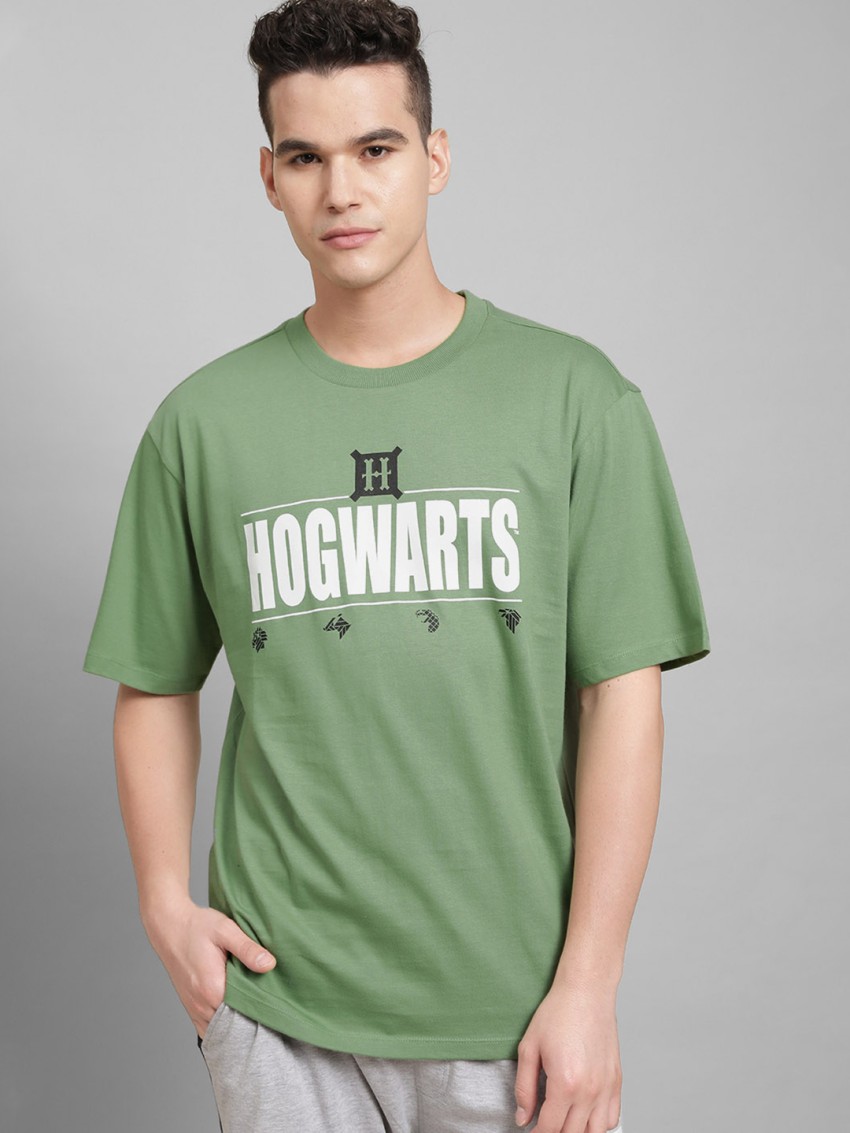 Harry Potter By Free Authority Graphic Print, Typography Men Round Neck Green T-Shirt - Buy Potter By Free Authority Graphic Print, Typography Men Round Neck Green T-Shirt at Best Prices