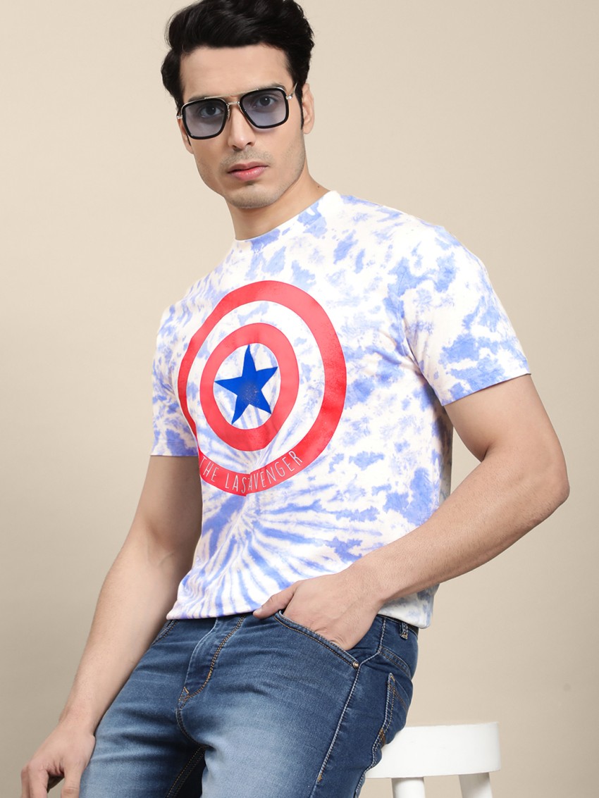 Superhero Compression T-Shirts - Men's Crew Neck - Captain America