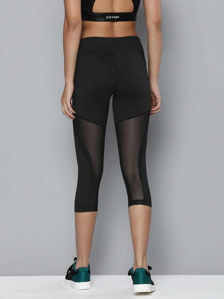 HRX by Hrithik Roshan Solid Women Black Tights - Buy HRX by Hrithik Roshan  Solid Women Black Tights Online at Best Prices in India