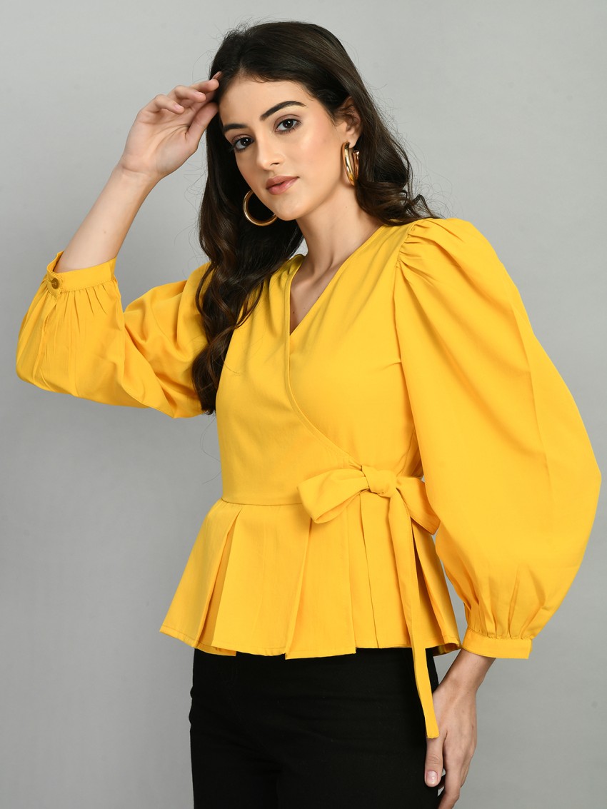 Pretty store yellow tops