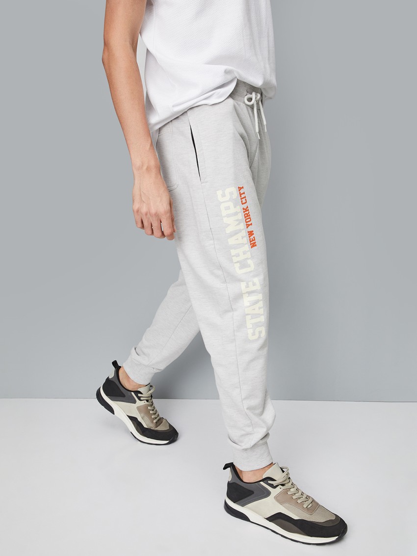 MAX Printed Men Grey Track Pants Buy MAX Printed Men Grey Track