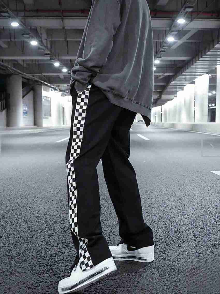 Checkered stripe clearance pants