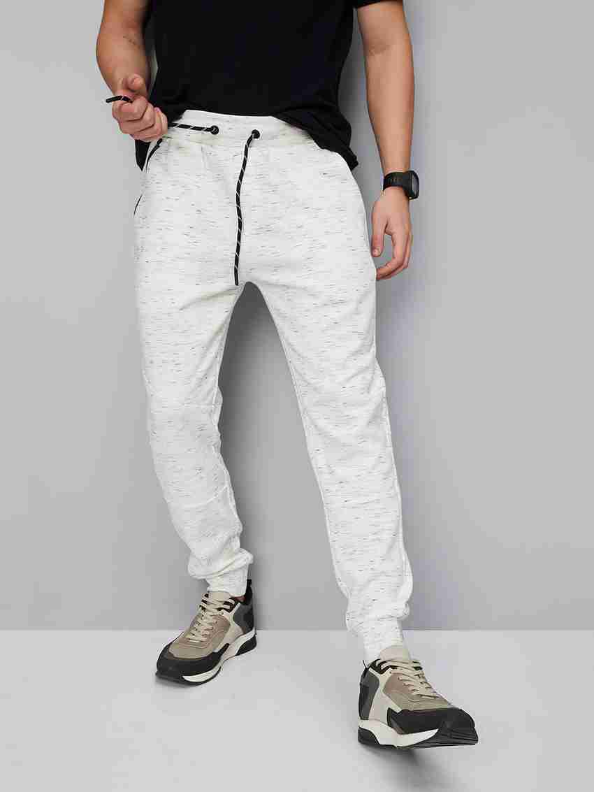 MAX Printed Men White Track Pants Buy MAX Printed Men White