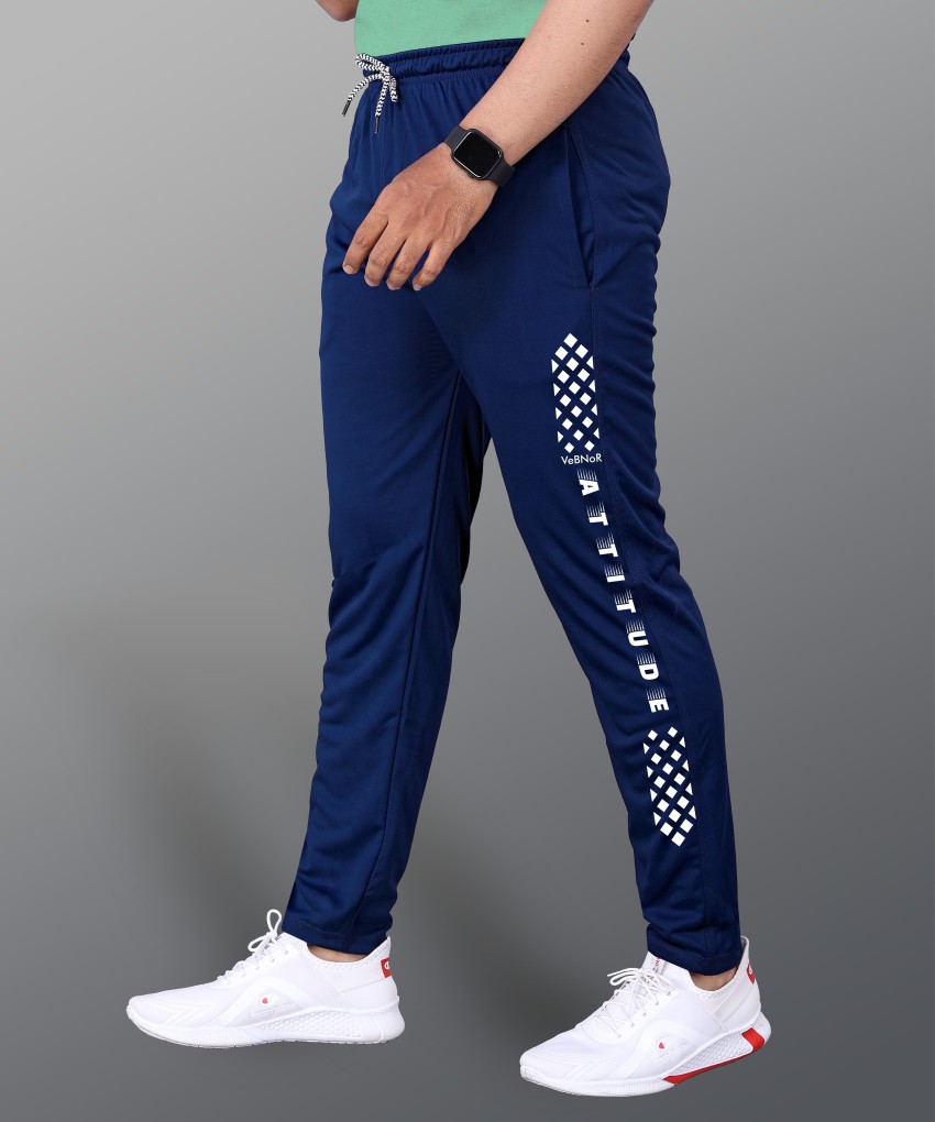 Buy Navy Blue Track Pants for Men by Reebok Online | Ajio.com