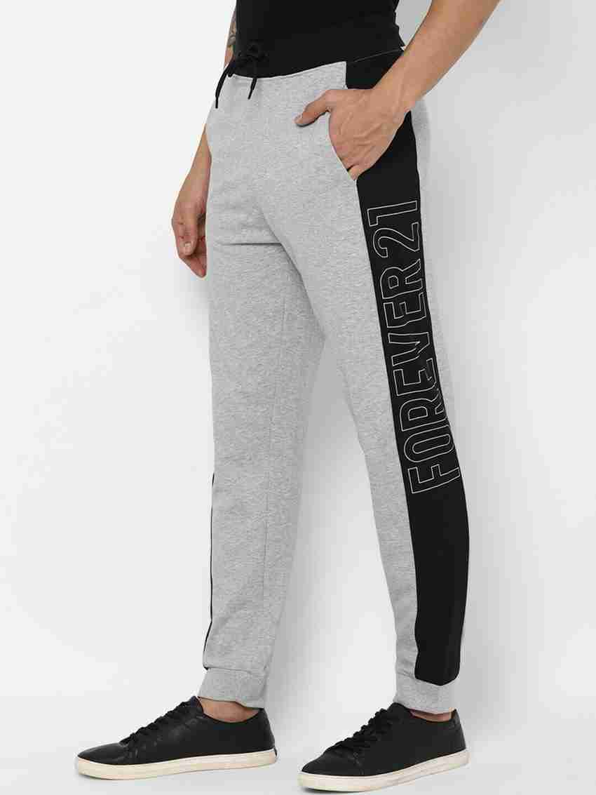 FOREVER 21 Printed Men Grey Track Pants Buy FOREVER 21 Printed