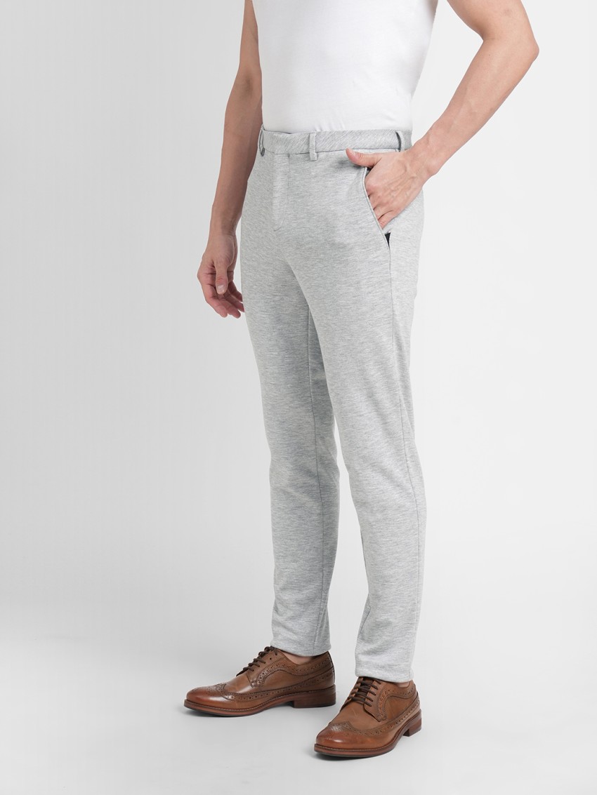 JACK  JONES Slim Fit Men Grey Trousers  Buy JACK  JONES Slim Fit Men Grey  Trousers Online at Best Prices in India  Flipkartcom