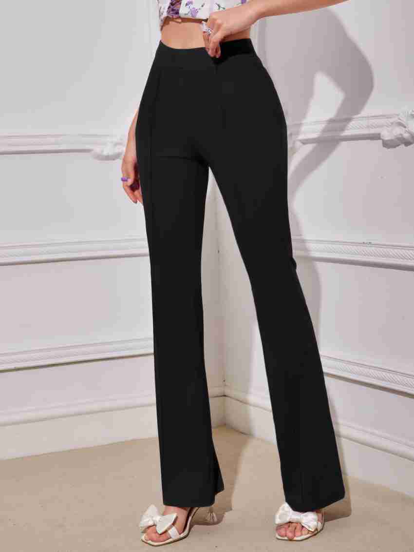LEE TEX Regular Fit Women Black Trousers - Buy LEE TEX Regular Fit