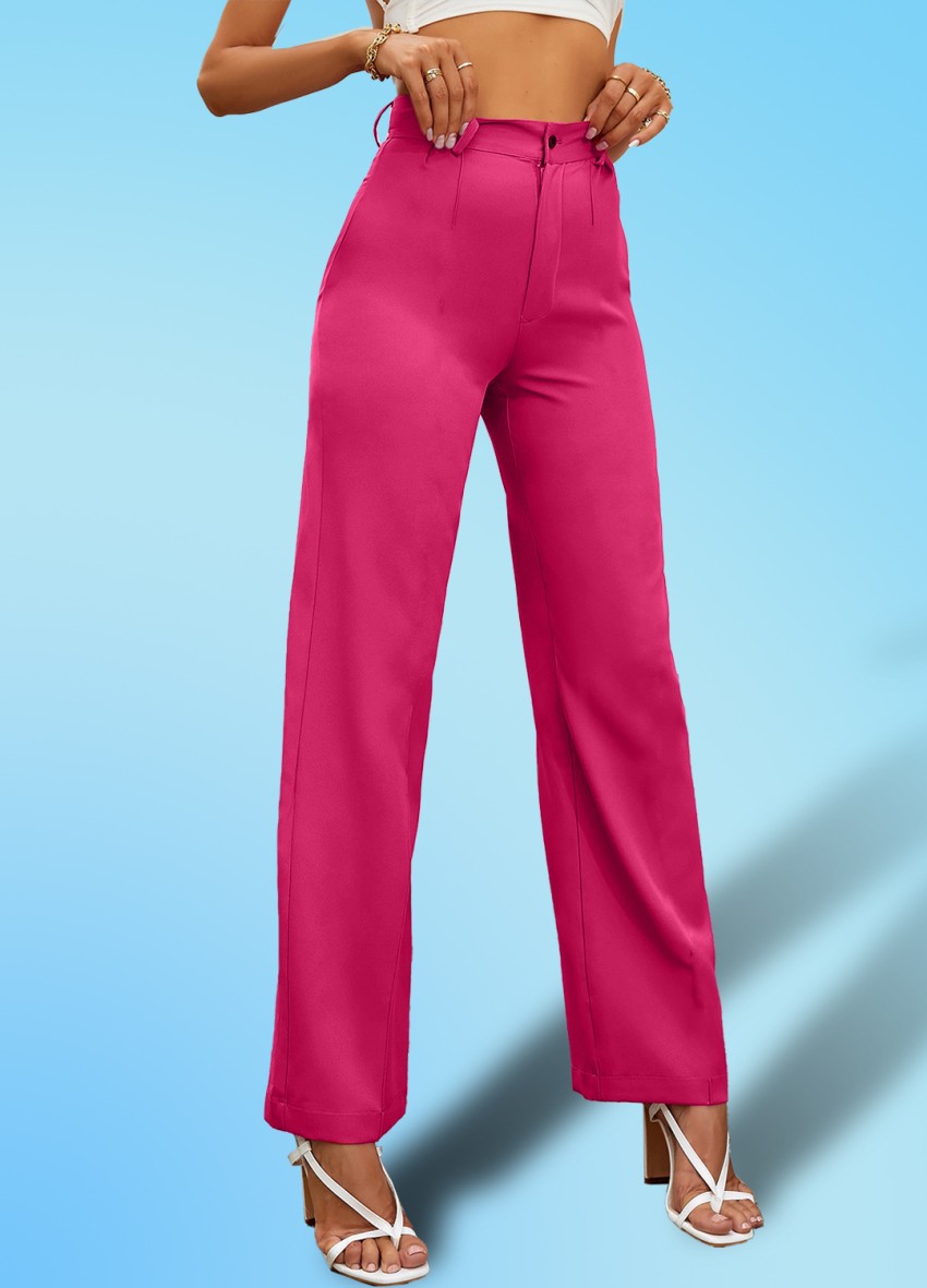 Tailored trousers  Pink  Ladies  HM IN