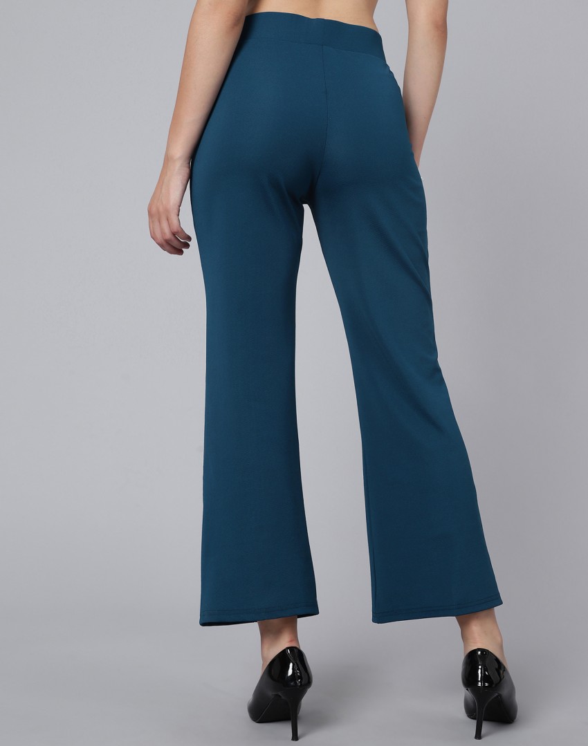 Selvia Regular Fit Women Blue Trousers - Buy Selvia Regular Fit Women Blue  Trousers Online at Best Prices in India