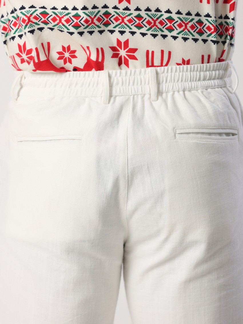 Buy White Trousers & Pants for Men by Tistabene Online