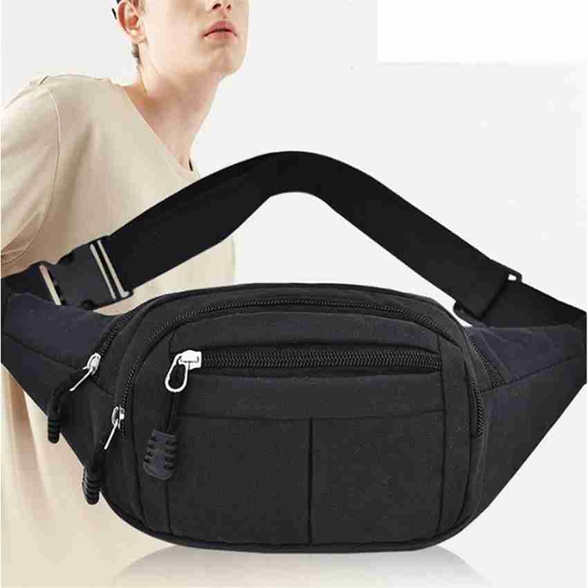 pleasing forest Waist Bags side bag bum bagfor Men women Waist bag 7 waist bag Suitable for Travel black Price in India Flipkart