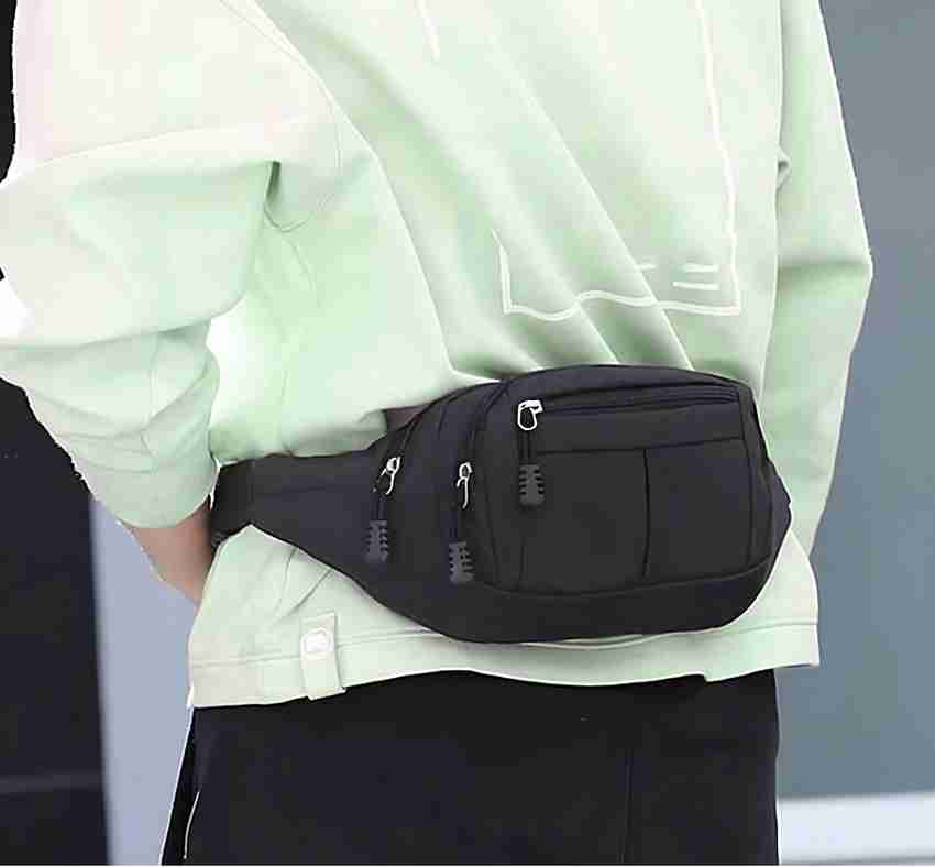 Classic Carryalls Waist Bag side bag fanny pack bum bag for Men women waist bag fanny pack Suitable for Travel Black Price in India Flipkart