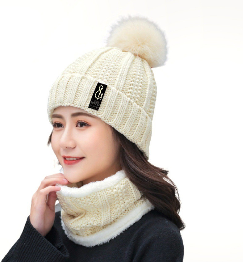 Winter woolen cap top