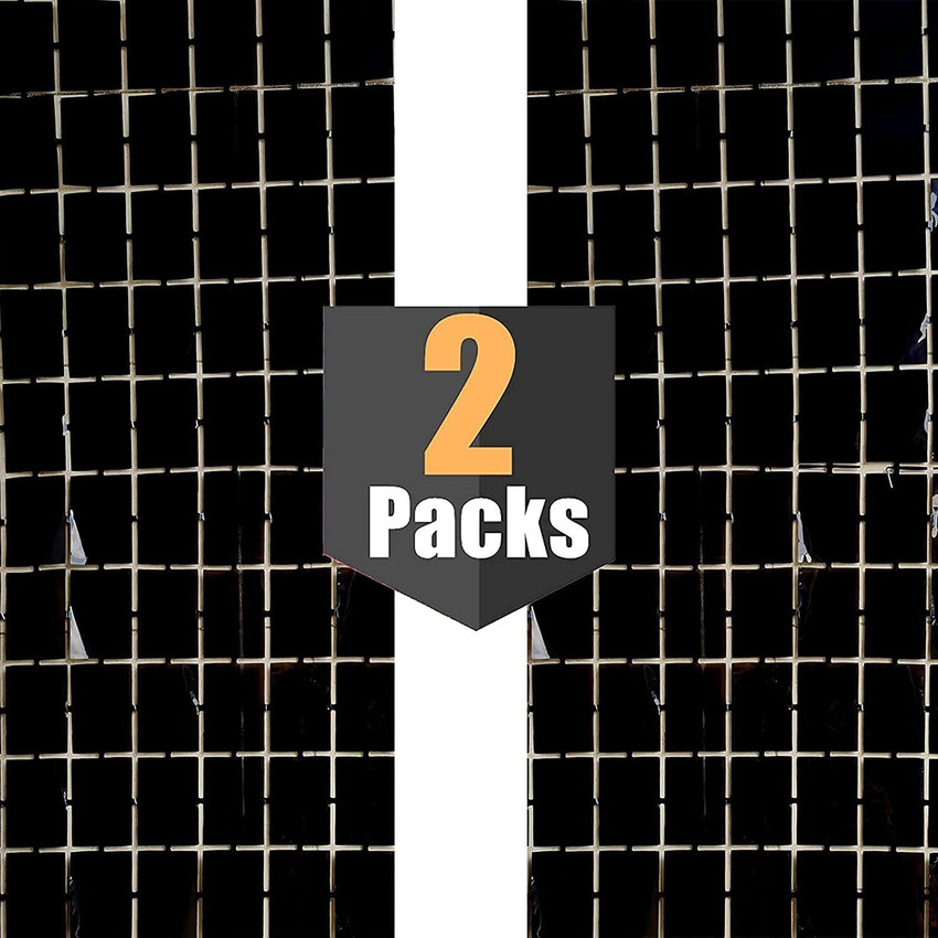 Bash N Splash Black Square Foil Curtain Birthday Photo Booth Backdrop Party Decorations 2 Pc Black Price In India Buy Bash N Splash Black Square Foil Curtain Birthday Photo Booth Backdrop