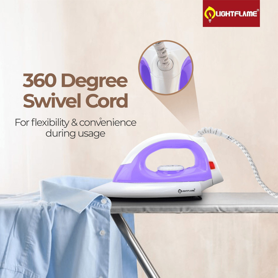 LIGHTFLAME LEO 1000 W Dry Iron (Purple)