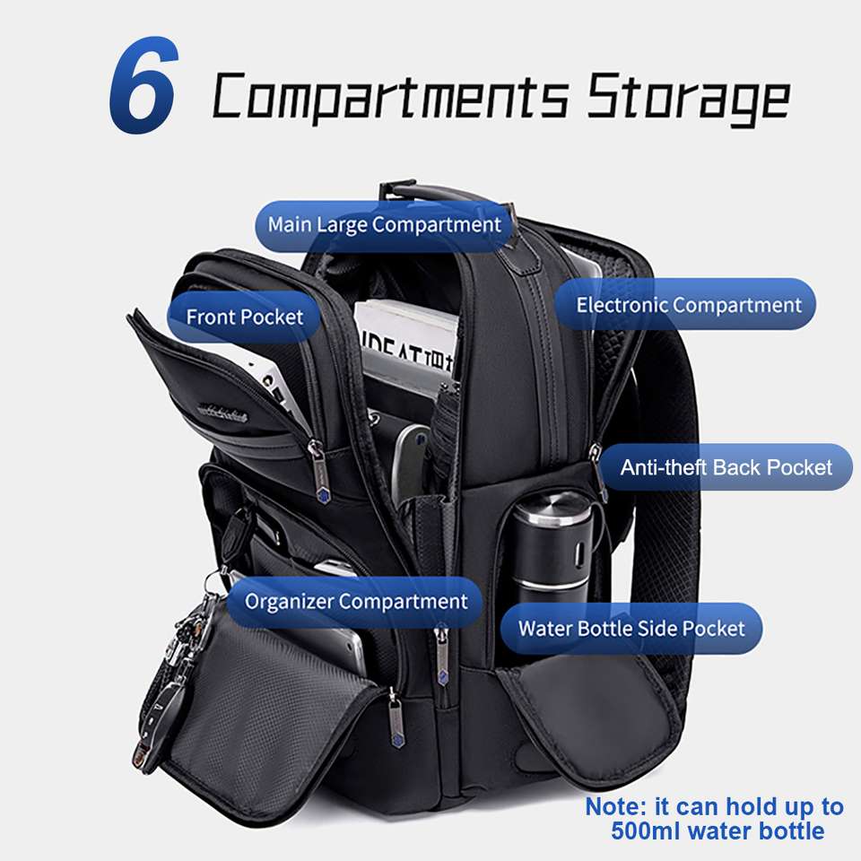 AH Arctic Hunter B00492 Premium Office Travel Backpack 1680D Polyester ...