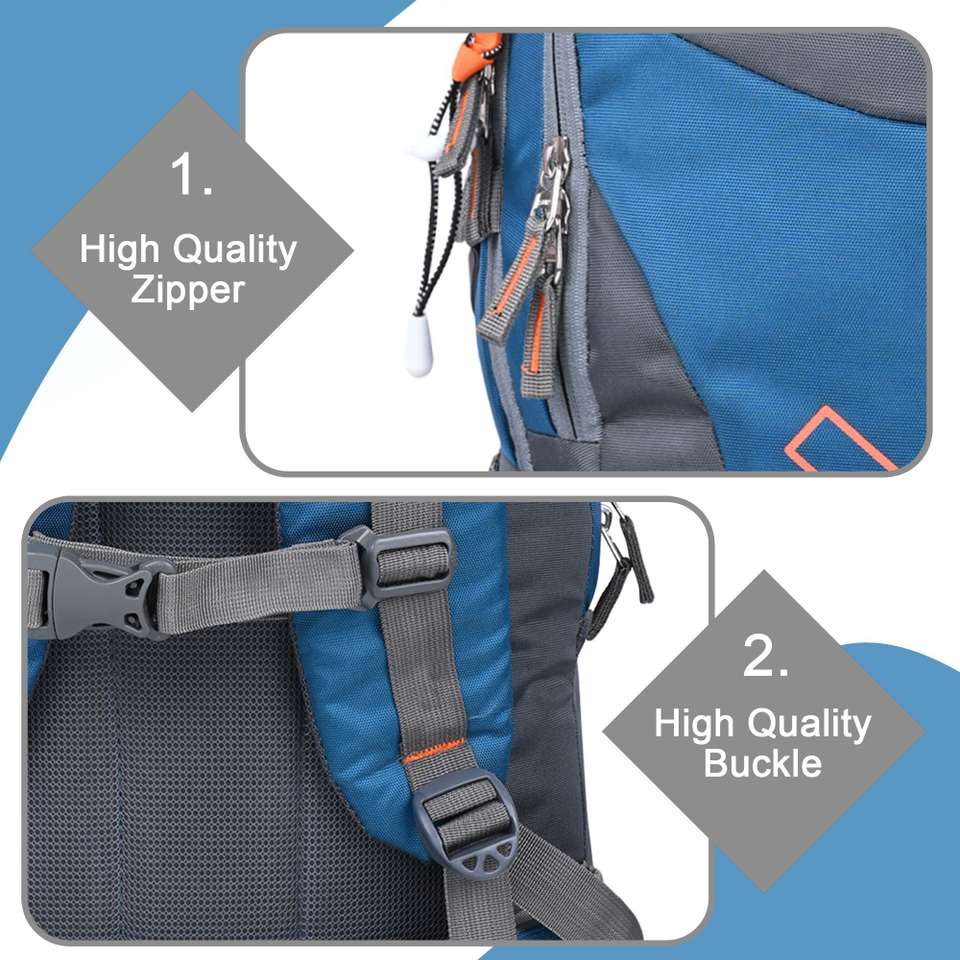 Computer Key Locations WROGN High Quality Travel bag with Rain Cover and Organizer for Unisex ...