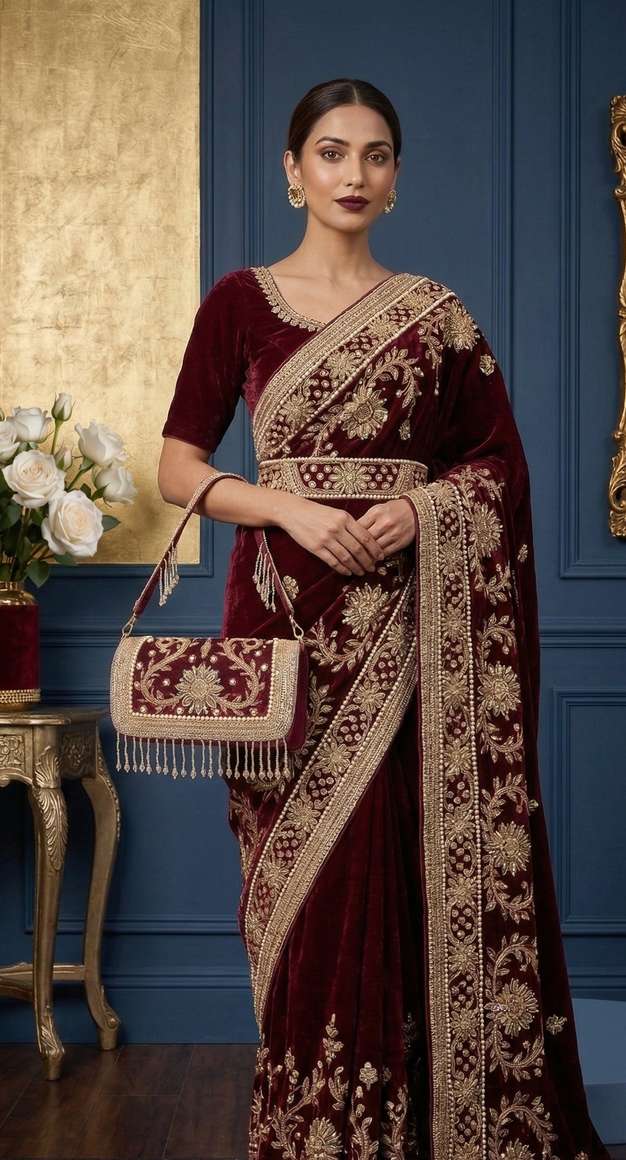 Buy Zeba collection Girls Red Handbag DARK MAROON Online @ Best Price ...