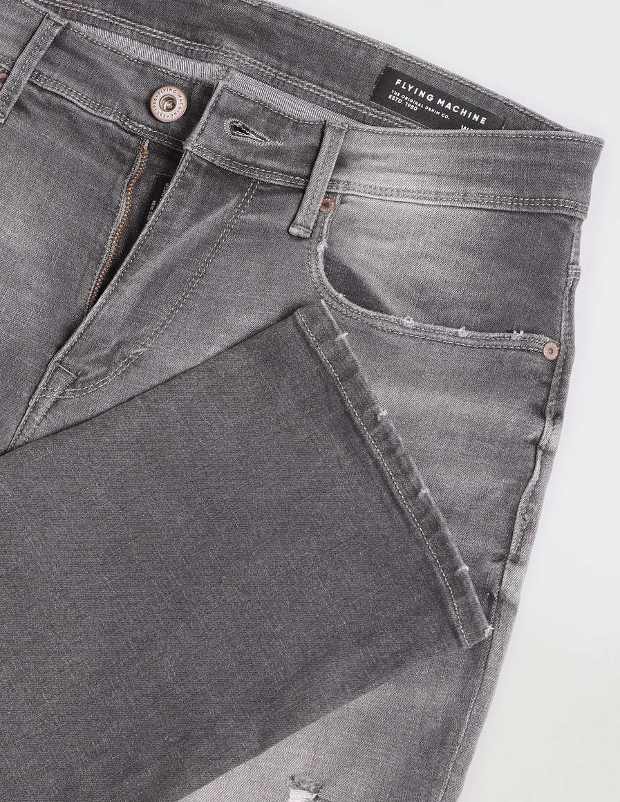 FLYING MACHINE Slim Men Grey Jeans - Buy FLYING MACHINE Slim Men Grey ...
