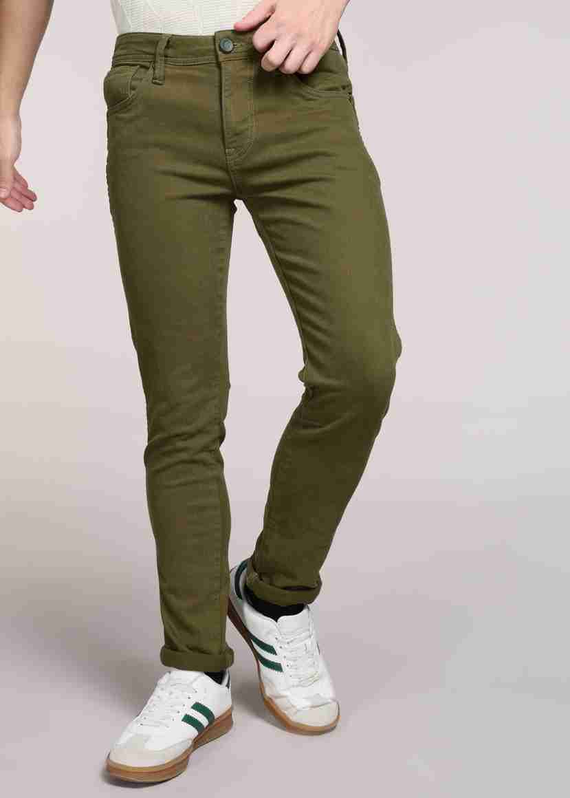 Green R Key INTEGRITI Slim Men Dark Green Jeans - Buy INTEGRITI Slim Men Dark Green ...