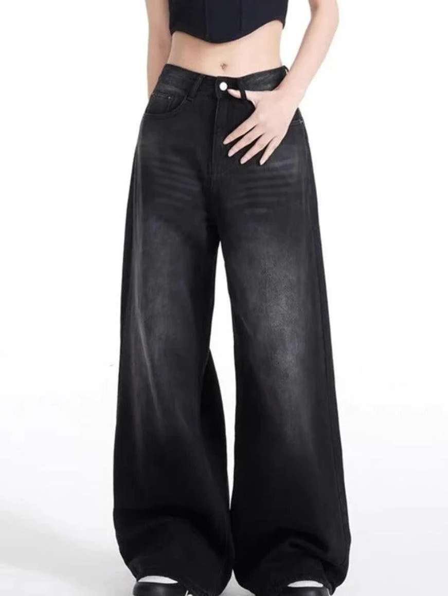 Elevated View Icon URBANIX Baggy Fit Women Black Jeans - Buy URBANIX Baggy Fit Women Black ...