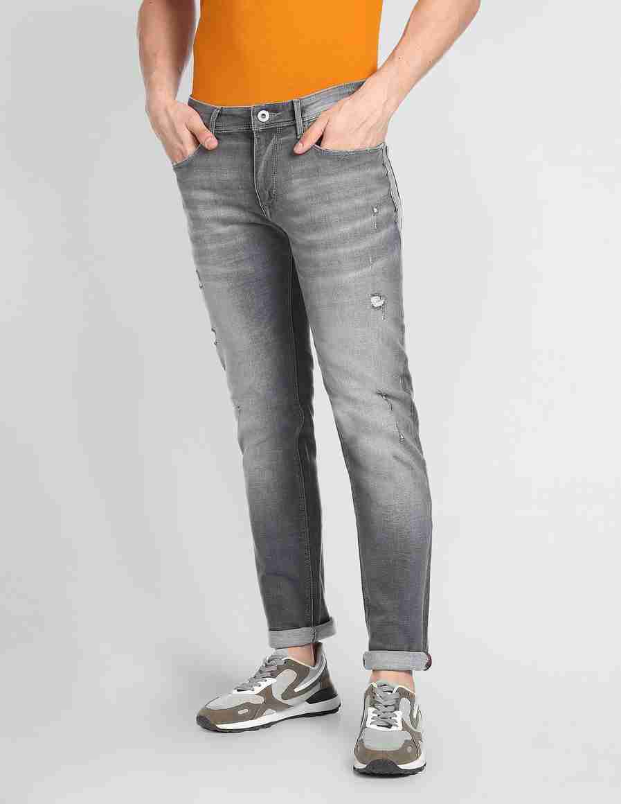 FLYING MACHINE Slim Men Grey Jeans - Buy FLYING MACHINE Slim Men Grey ...