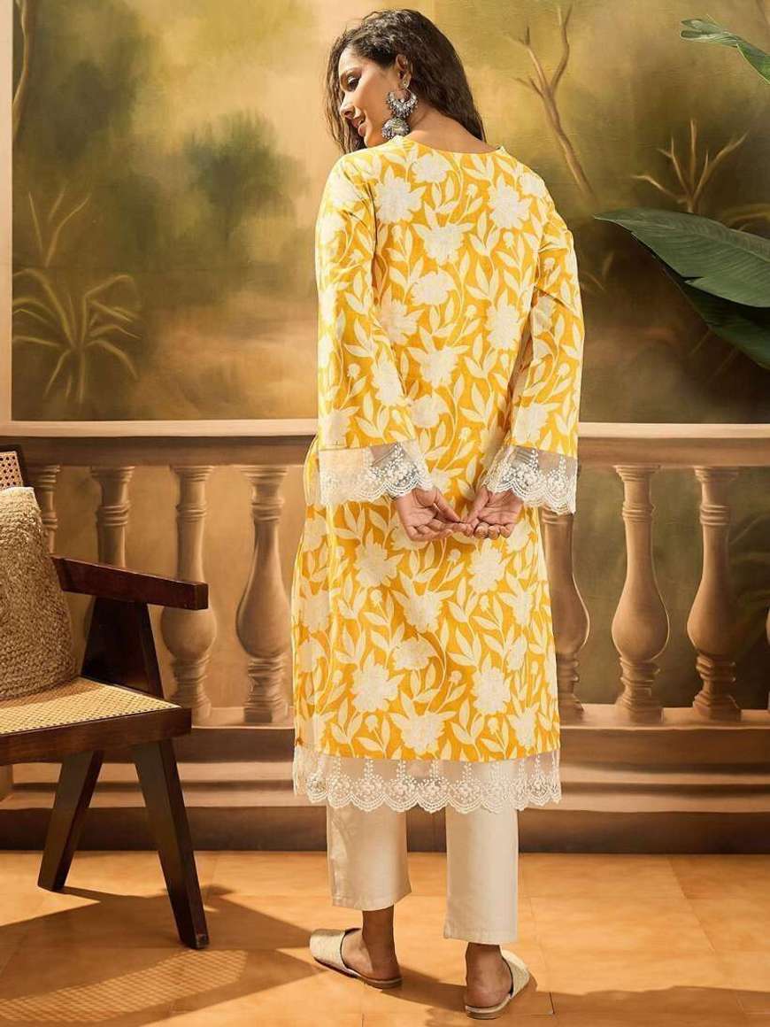 Kamex Women Floral Print A-line Kurta - Buy Kamex Women Floral Print A ...