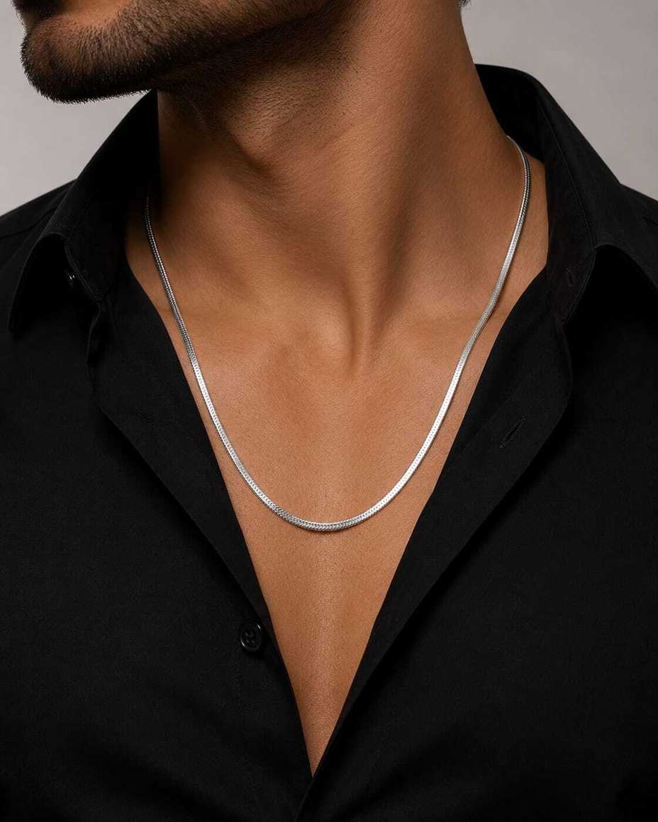 Snake Iconn ANAVAYA Stainless Steel Chain Anti Tarnish Snake Traditional For Men ...