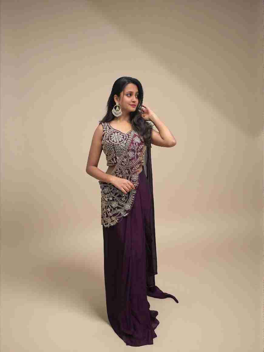 Buy Lilriya Embroidered, Solid/Plain, Floral Print, Geometric Print ...