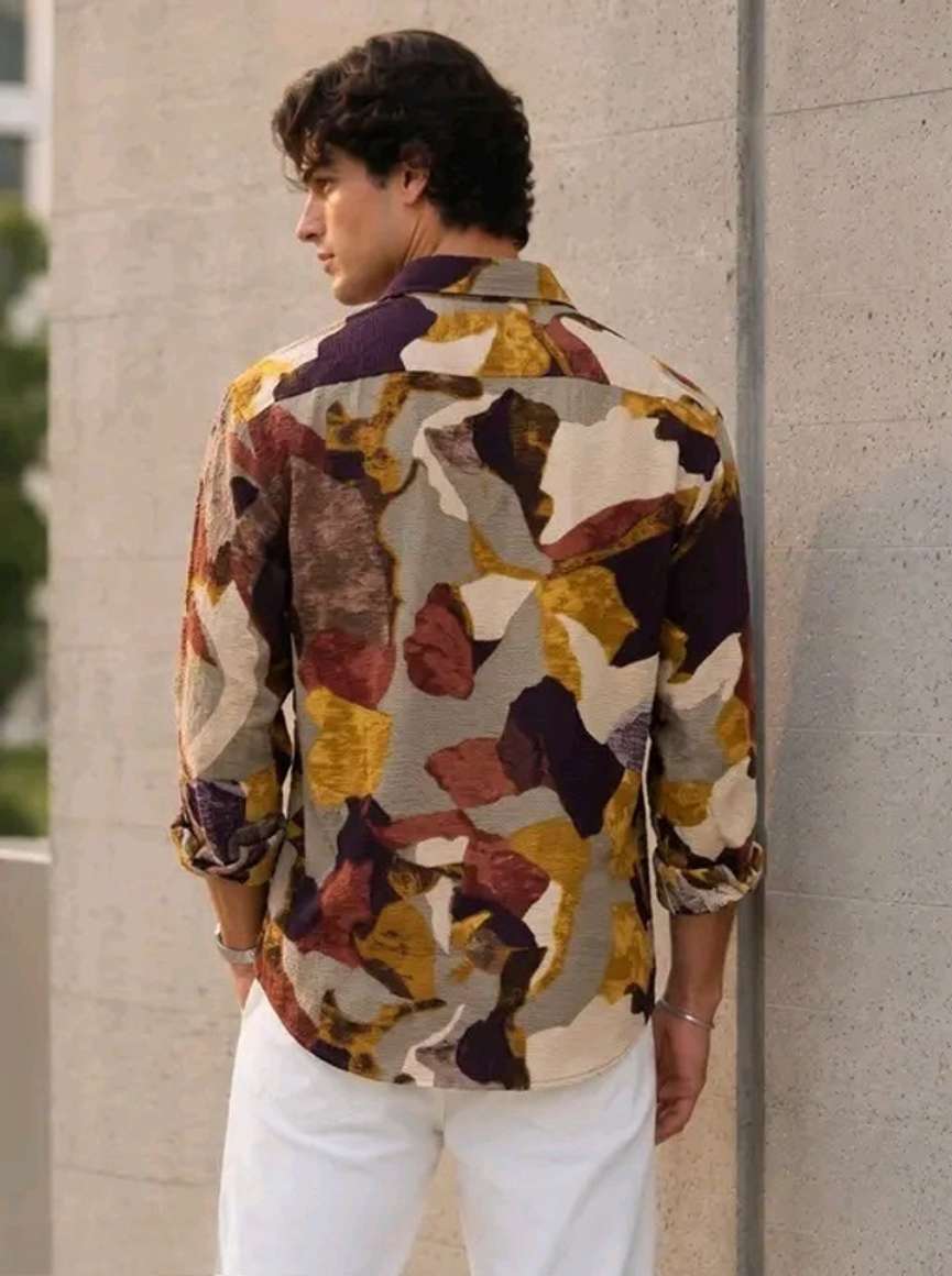 PearlJaack Men Printed Casual Multicolor Shirt - Buy PearlJaack Men ...