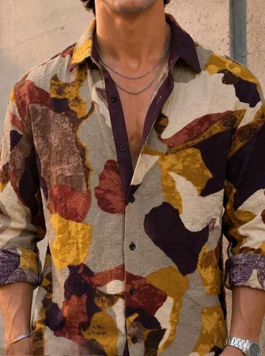 PearlJaack Men Printed Casual Multicolor Shirt - Buy PearlJaack Men ...