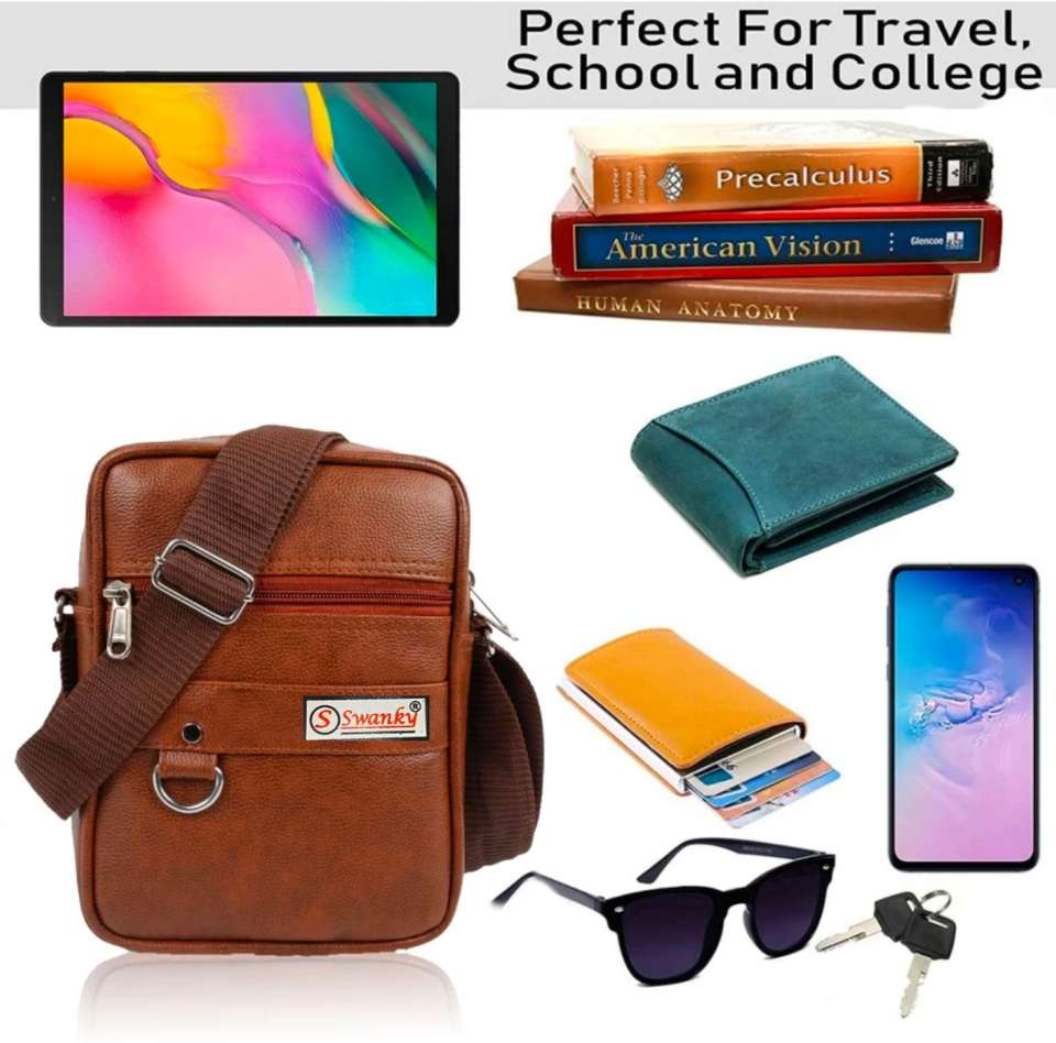 Swanky Tan Sling Bag Sling Bag Cross-Body Kit Messenger Bag |Side Bag ...