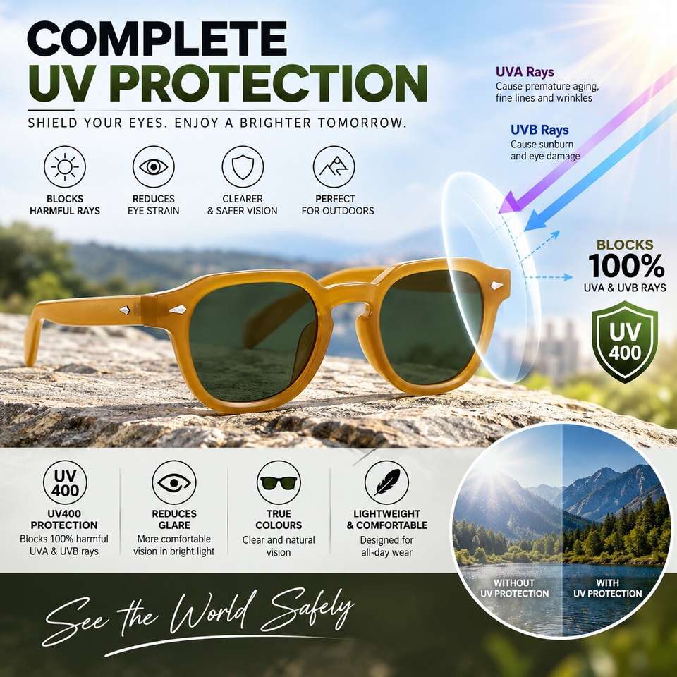 Buy ALFATOORE Round Sunglasses Green For Men & Women Online @ Best ...