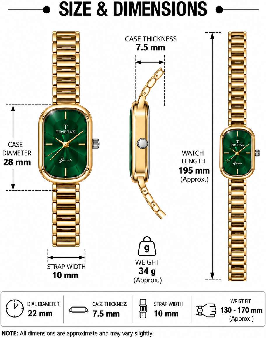 SHINE AURA Grande Green Elegance Analog Watch - For Women - Buy SHINE ...