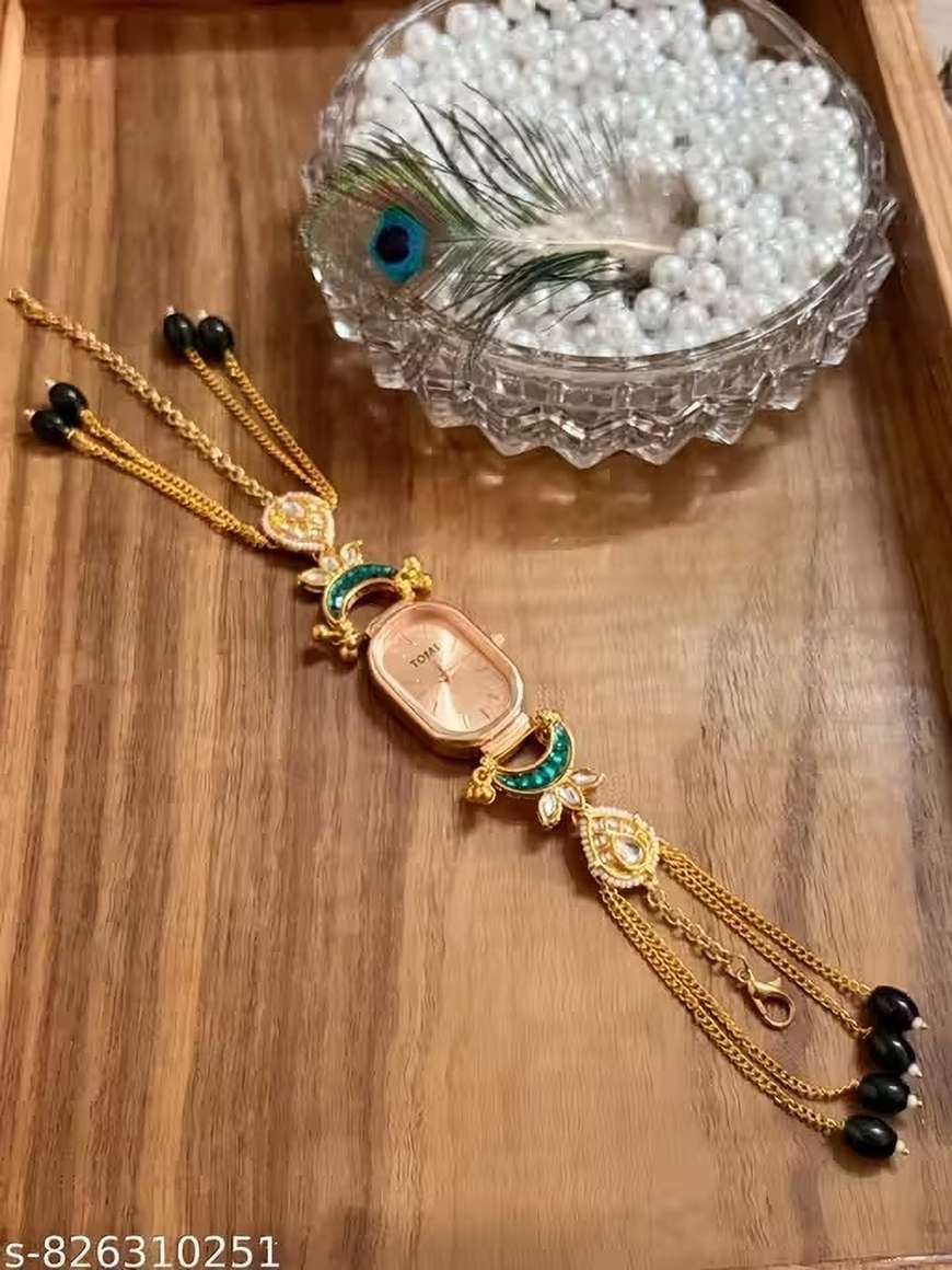 Green R Key PRAMUKH JWL Bracelet watch for women/kashmiri bracelet watch Analog ...