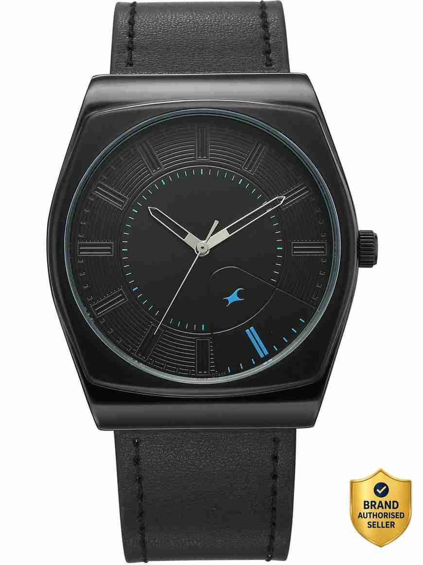 Fastrack Stunners Fastrack Stunners XI Quartz Black Dial Black Leather ...