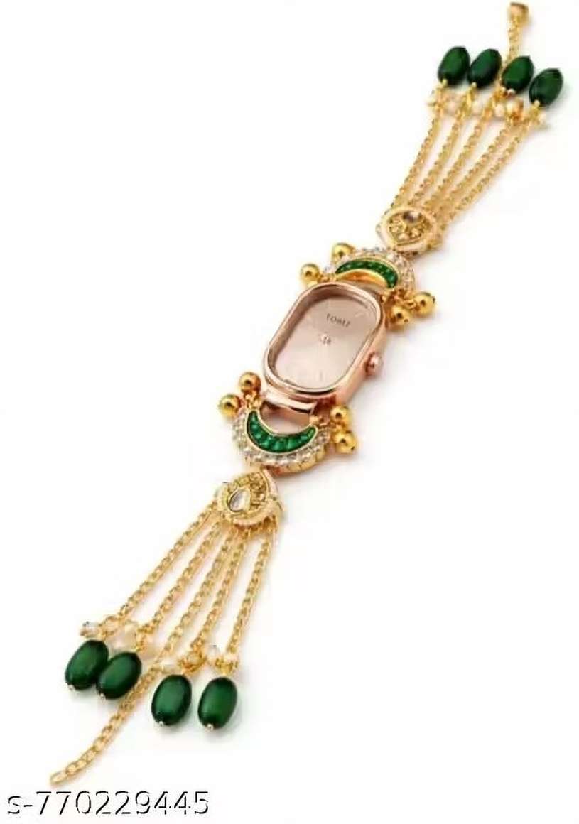 Green R Key PRAMUKH JWL Bracelet watch for women/kashmiri bracelet watch Analog ...