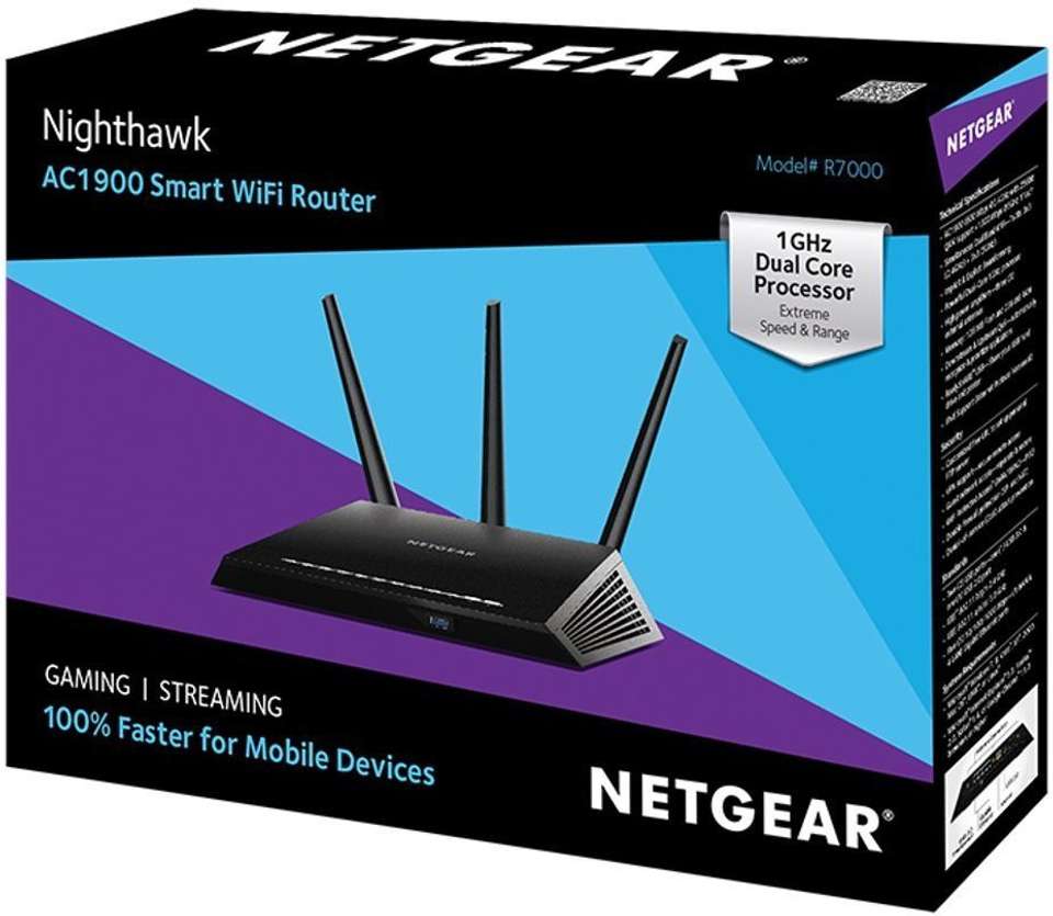Netgear R7000 AC1900 Dual Band Nighthawk Smart WiFi Router - NETGEAR ...