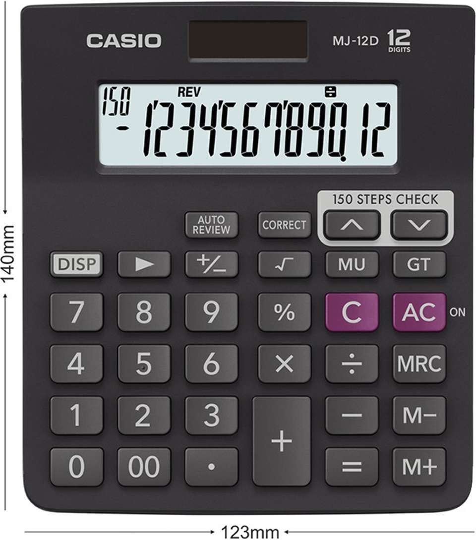 Flipkart.com | CASIO MJ-12D-BK Desktop Basic Calculator - Basic