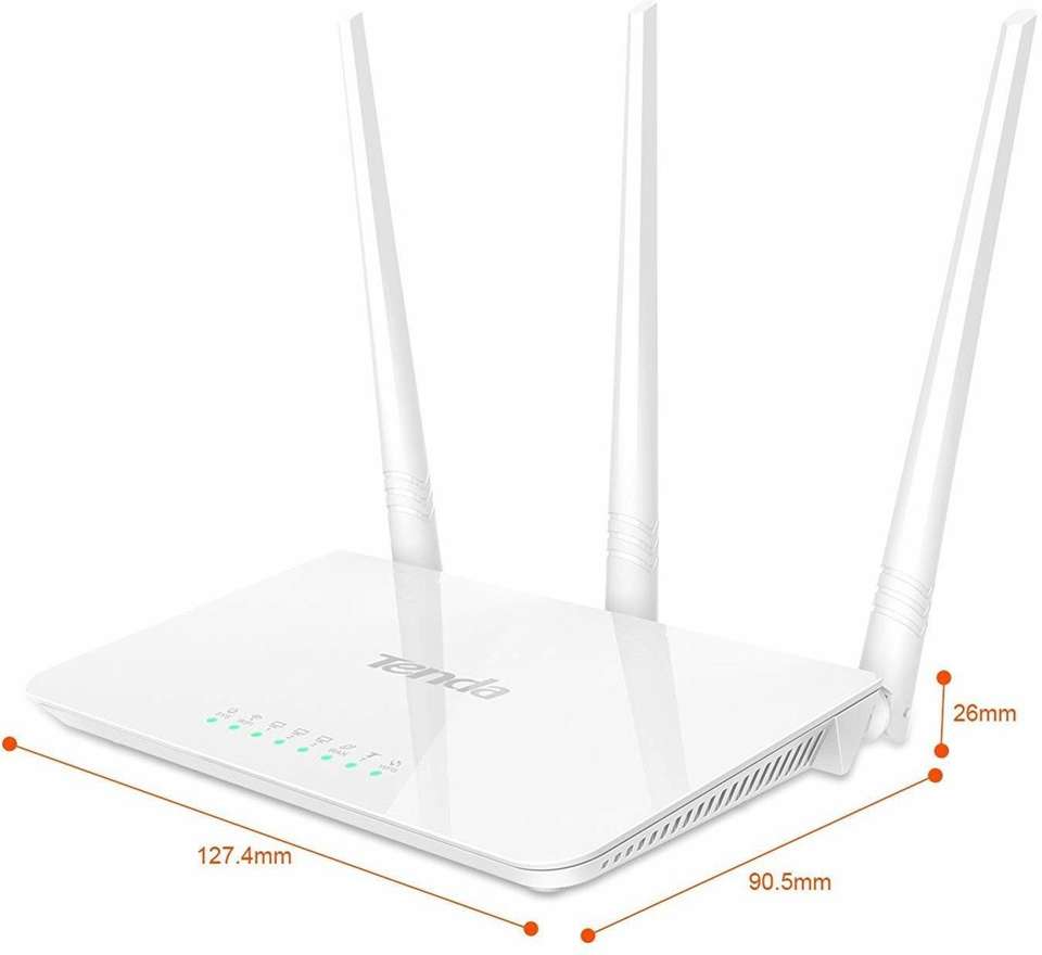 TENDA F3 Wireless Router 2.4 GHz 300 Mbps Wifi Speed Single Band ...