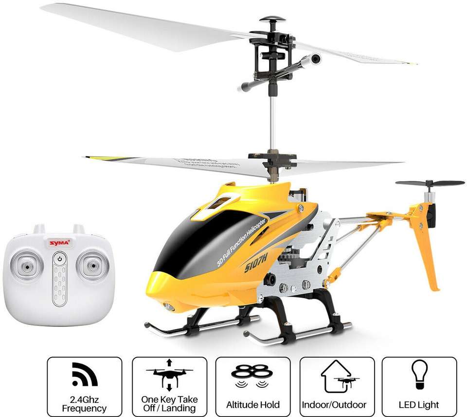 SYMA Toyhouse Upgraded Metal 2.4 GHz 3.5CH Hover Altitude Hold RC ...