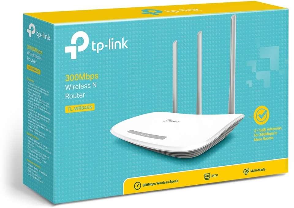 TP-Link TL-WR845N N Wireless Router 2.4 Ghz 300 mbps Wifi Speed Single ...