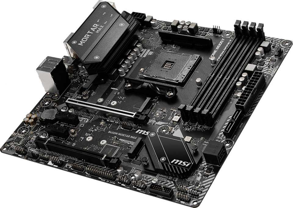 MSI B450M MORTAR MAX Micro-ATX Gaming AM4Socket Micro-ATX AMD B450 ...