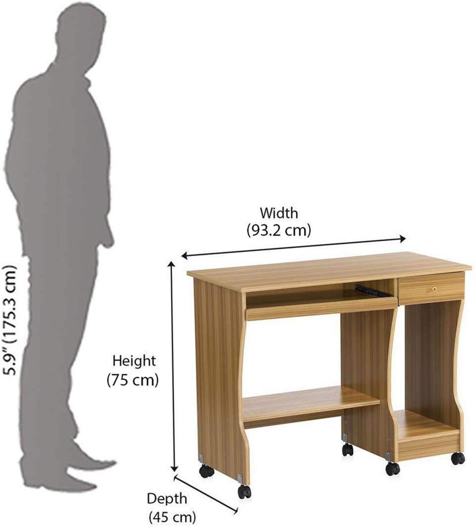 Nilkamal Zenith Engineered Wood Computer Desk Price in India - Buy ...
