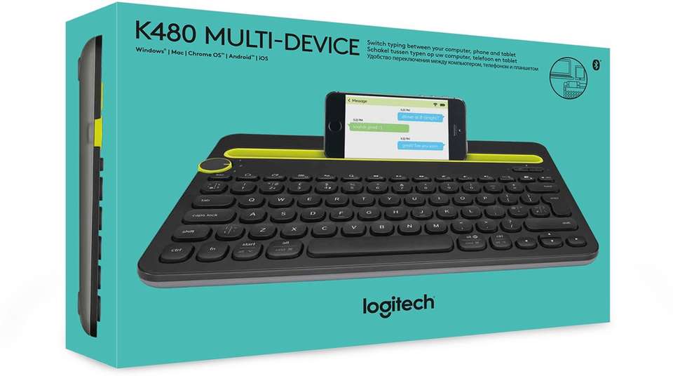 Logitech K480 Multidevice Bluetooth Tablet Keyboard - Logitech ...