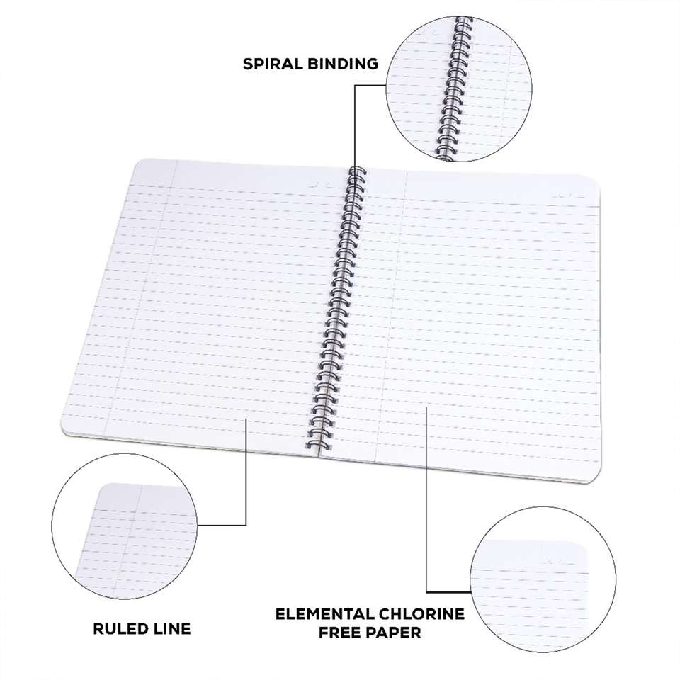 Classmate Spiral (240 x 180 mm) B5 Notebook Single Line 200 Pages Price ...